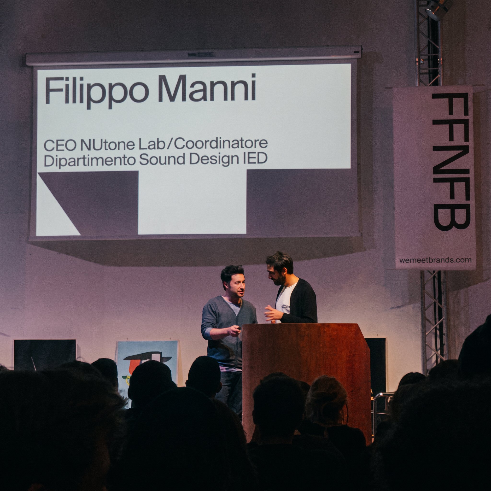 Filippo Manni lecturing at IED Rome