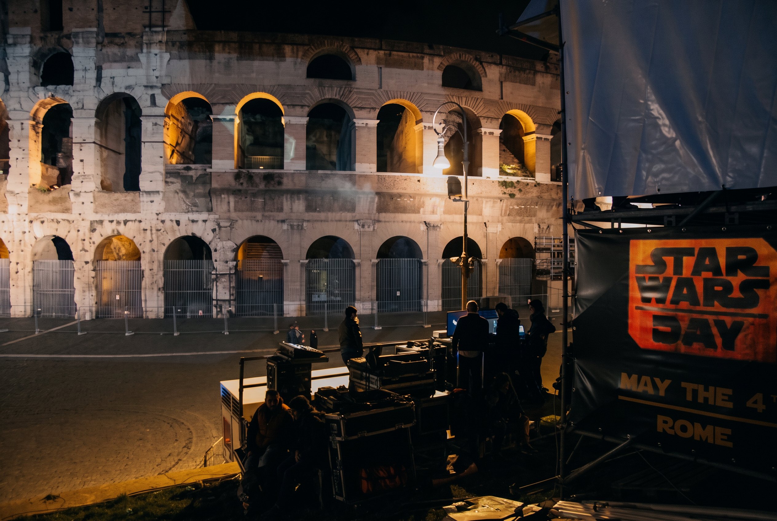 Live sound design at Star Wars Day in Rome